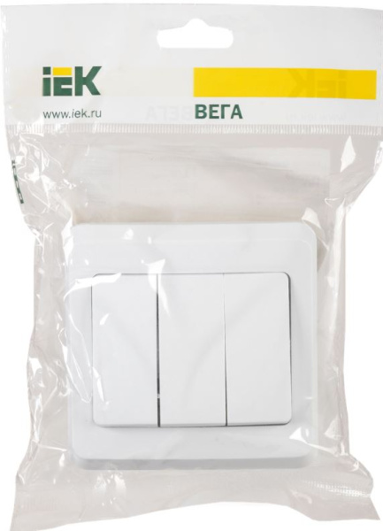 фото Выключатель трехклавишный  IEK EVV30-K01-10-DM в Уфе