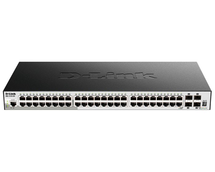 

Коммутатор D-link DGS-1510-52X SmartPro 48x10/100/1000Base-T,4x10GBase-X SFP+, Stackable, DGS-1510-52X