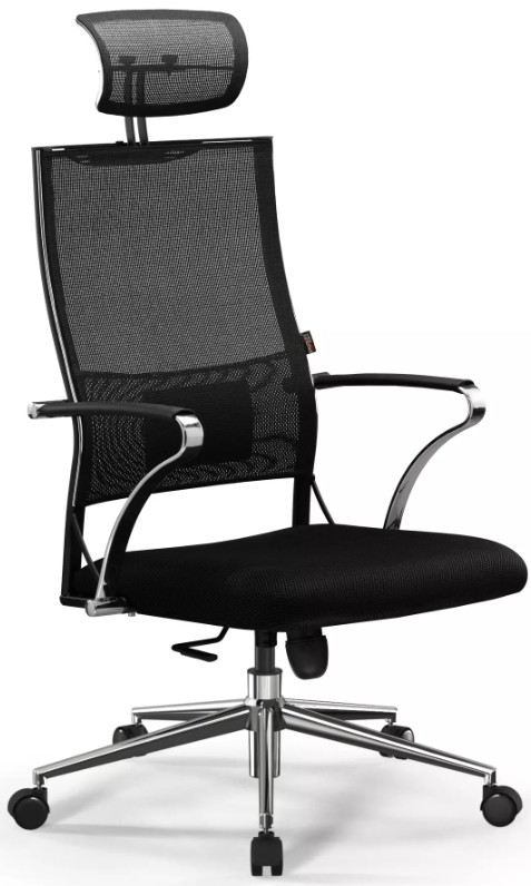 

Кресло Metta Sit Air-180 B2-290K (M10.B23.G18.W02) Z509407809 на колесиках, сетка, 1шт. в комплекте черный/черный, Sit Air-180 B2-290K (M10.B23.G18.W02)