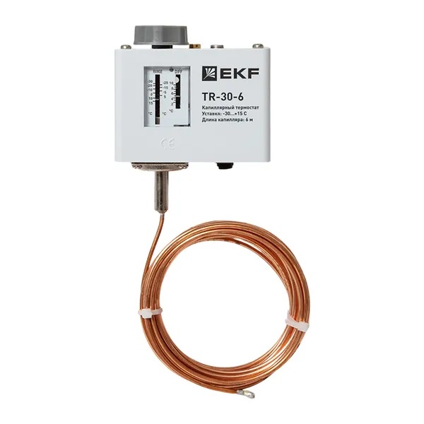 

Реле контроля температуры EKF TR-30-6 (термостат) капилляр 6 метра, TR-30-6