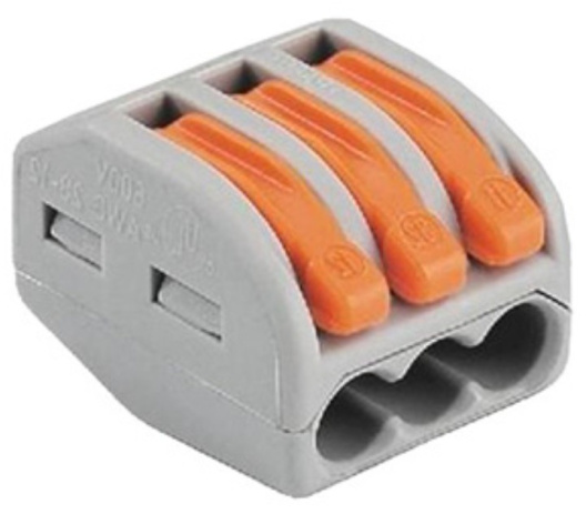 Изображение товара Клемма WAGO 07-5153-20 соединитель для проводов до 4 мм² 3 контакта