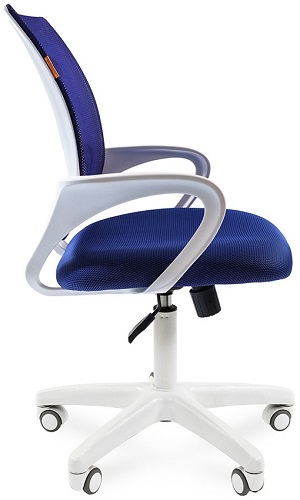 

Кресло офисное Chairman 696 Chairman 7014839 белый пластик, синее (TW-10/TW-05), ткань/сетчатый акрил, до 120 кг, 696