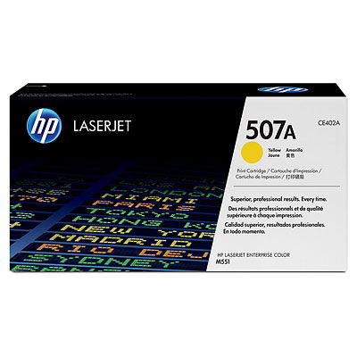 

Картридж HP 507A CE402A для Color LaserJet M551/M575 желтый, 507A