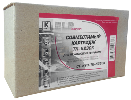 

Тонер-картридж ELP CT-KYO-TK-5230K для Kyocera Ecosys P5021cdn/P5021cdw/M5521cdn/M5521cdw TK-5230K black 2.6K, CT-KYO-TK-5230K