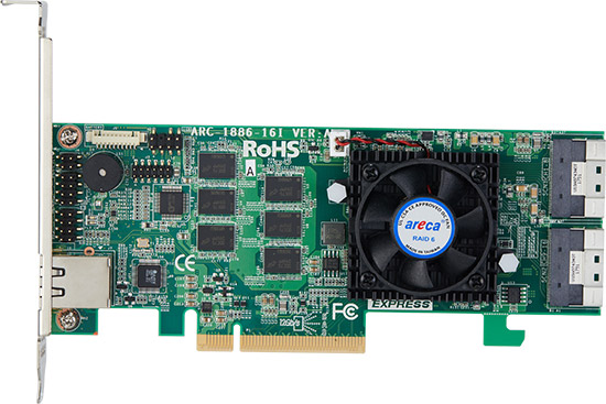 

Контроллер Areca ARC-1886-16I PCIe 4.0 x8 LP, NVMe/SAS/SATA 12G, RAID 0,1,5,6,10,50,60, 16port (2*int SFF8654 x8), Cache 8GB RTL, ARC-1886-16I
