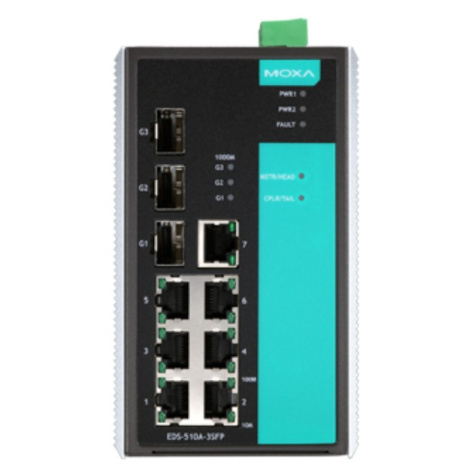 фото Коммутатор управляемый MOXA EDS-510A-3SFP-T в Уфе