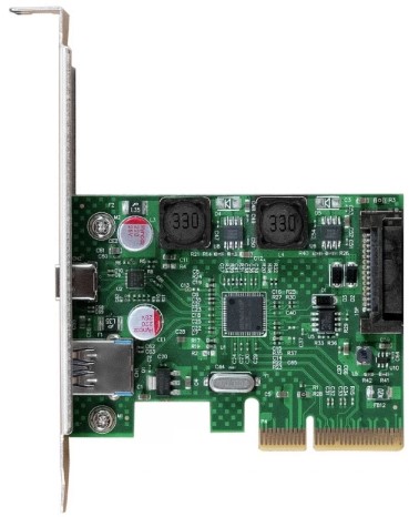 

Контроллер Exegate EXE-313-1A1C EX298303RUS PCI-E x4 v3.0, USB 3.2, USB Type-C, до 10 Гбит/с, разъем доп.питания, EXE-313-1A1C