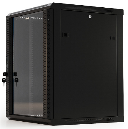 фото Шкаф настенный 19", 6U Hyperline TWB-0666-GP-RAL9004 в Красноярске