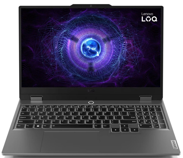 

Ноутбук Lenovo LOQ 15IRX9 83DV00NERK i5-13450HX/24GB/512GB SSD/GeForce RTX 4050 6GB/15.6" FHD IPS/WiFi/BT/cam/noOS/grey, LOQ 15IRX9