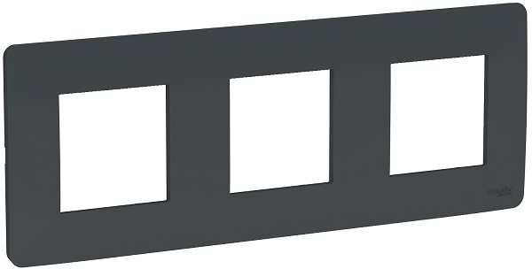 

Рамка Schneider Electric NU200654 Unica Studio, антрацит, 3-ная, NU200654