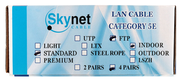 фото Кабель витая пара F/UTP 5e кат. 4 пары SkyNet CSS-FTP-4-CU/100 в Уфе