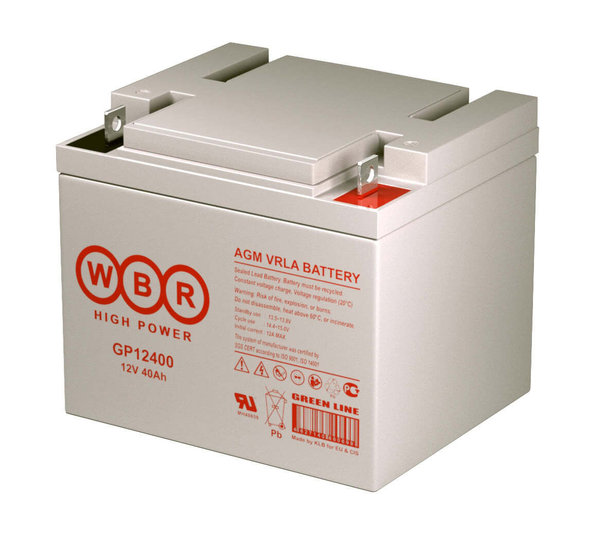 

Аккумулятор WBR GP12400 12В, 40Ач, GP12400