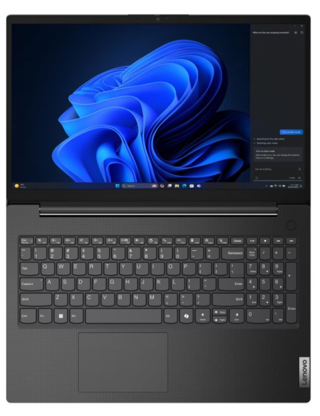 фото Ноутбук Lenovo IdeaPad V15 G5 IRL 15.6" (Intel Core i5, 16Гб DDR5, SSD 512 Гб, UHD Graphics, Без ОС) Черный [83HF00GLRI]