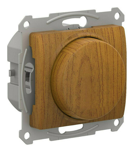 

Светорегулятор Systeme Electric GSL000523 Glossa поворотно-нажимной LED, RC, 400Вт, механизм, дерево дуб, GSL000523