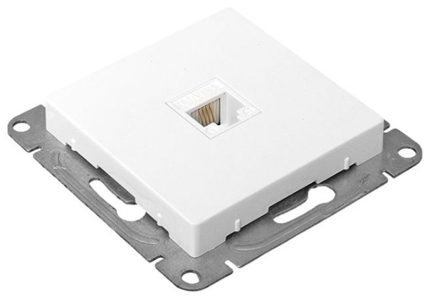 фото Розетка телефонная  EKF UP1-SOW-RJ11