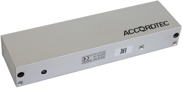 

Замок AccordTec ML-500A электромагнитный 500 кг сила удержания, 12/24 В, 500 мА, ланка в комплекте, ML-500A