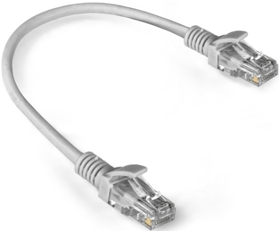 фото Кабель патч-корд U/UTP 5e кат. 0.3м Exegate UTP-RJ45-RJ45-5e-0,3M-LSZH-GY в Казани
