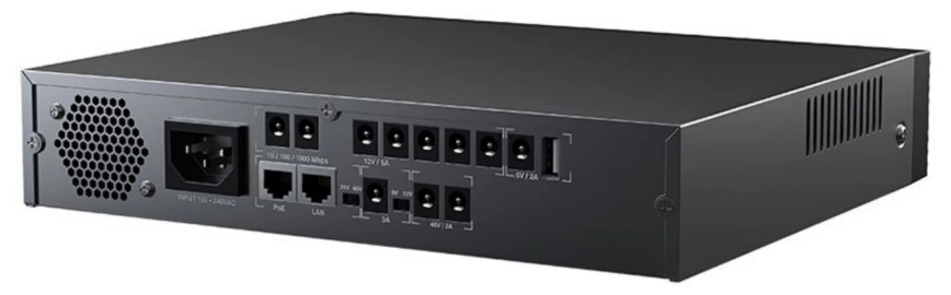 

Источник бесперебойного питания Marsriva KP9 Pro мини, 100-240В (AC) Вход; 1*Gigabit PoE, 2*48В/53В, 1*14В/16В/19В/24В, 1*9В/12В, 7*12В, 1*5В (DC) Вых, KP9 Pro
