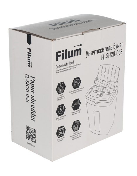 фото Уничтожитель бумаг  Filum FL-SH20-05S в Омске