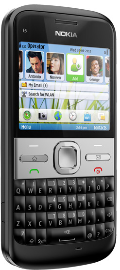 фото   Nokia E5 Carbon Black
