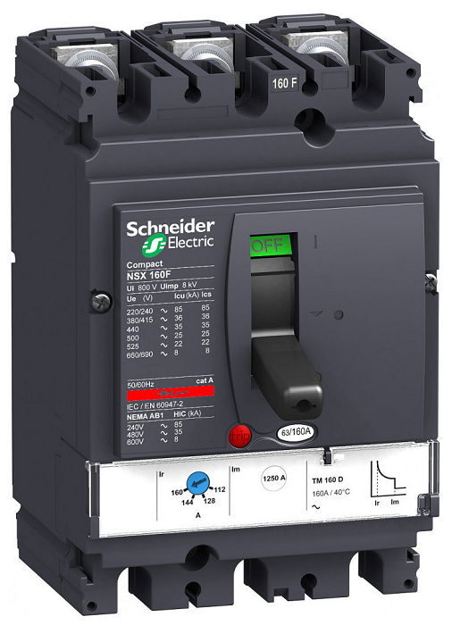 

Автоматический выключатель Schneider Electric LV430632 TM100D 3P 3T, LV430632