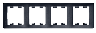 Изображение товара Рамка Systeme Electric GSL000704 серии Glossa для горизонтальной установки 4 поста