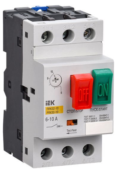 

Пускатель IEK DMS11-010 ПРК32-10 In=10A Ir=6-10A Ue 660В, DMS11-010