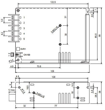фото Преобразователь AC-DC сетевой Mean Well HRP-75-24 в Уфе