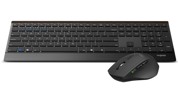 фото Клавиатура и мышь wireless Rapoo 9500M в Екатеринбурге