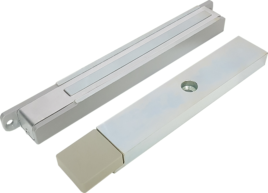 

Замок ALer AL-200-24V Premium серый, электромагнитный, сила удержания 200 кг, 24 В/0,15 А, датчик Холла, геркон, AL-200-24V Premium