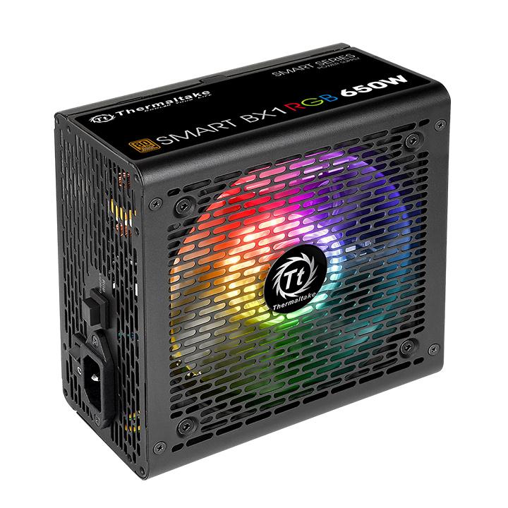 

Блок питания ATX Thermaltake Smart BX1 RGB 650W (230V) PS-SPR-0650NHSABE-1 650W v 2.4, A.PFC, EPS v.2.92, 80+ Bronze, вентилятор 120мм, non-modular, Smart BX1 RGB 650W (230V)