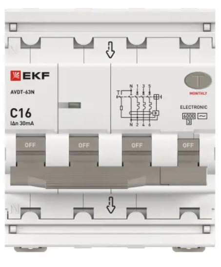 фото Автомат дифференциальный EKF D63N46E16C30 в Санкт-Петербургe