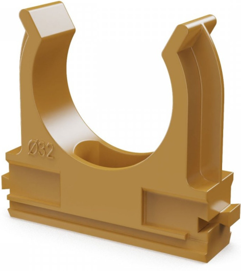 Изображение товара Клипса Промрукав PR13.0099 для крепления труб 32 мм ABS пластик