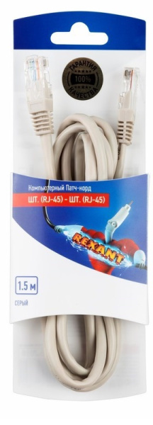 фото Кабель патч-корд U/UTP 5e кат. 1.5м Rexant 06-3202 в Перми