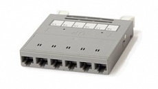 

Кассета Hyperline PPTR-CSS-6xRJ45-C6-U-GY для медных претерминированных решений, 6 неэкранированных портов RJ-45 категории 6, серая, PPTR-CSS-6xRJ45-C6-U-GY