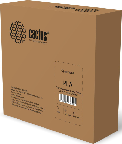 фото Пластик для принтера 3D PLA Cactus CS-3D-PLA-1KG-ORANGE в Самаре