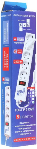 фото Сетевой фильтр  Power Cube SPG-B-15-WHITE в Воронеже
