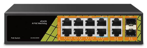 фото Коммутатор  Tantos TSn-8FP12F2S2 в Екатеринбурге