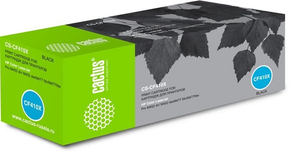 

Картридж Cactus CS-CF410X черный для HP HP CLJ Pro M452dn/M452dw/M477fdn/M477fdw (6500стр.), CS-CF410X