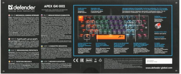 фото Клавиатура  Defender APEX GK-002 RU в Уфе