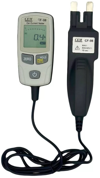 Изображение товара Автомобильный тестер CEM CF-08 для определения тока 80А DC на предохранителях Blade