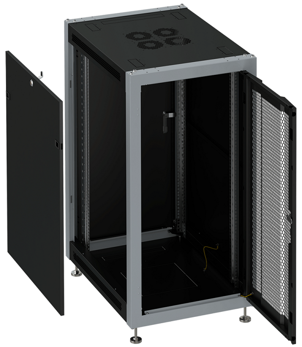 

Шкаф напольный 19", 37U SYSMATRIX SL 6037.932 600x1000x1780mm (ШхГхВ) передняя дверь перфорированная, задняя дверь сплошная металлическая, поворотная, SL 6037.932