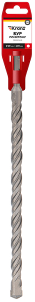 Изображение товара Бур по бетону KRANZ KR-91-0067 SDS PLUS диаметр 20 мм длина 600 мм для бетона и камня