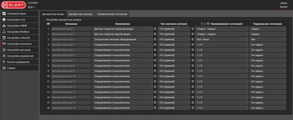 фото Контроллер мониторинга и управления ELEMY CCU-1002/16 в Омске
