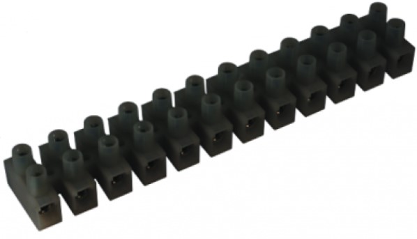 

Колодка DKC 43302PL/R клеммная, полипропилен черный, 2р, 85°С, 450V, 32A, 6мм.кв., "Quadro", 43302PL/R