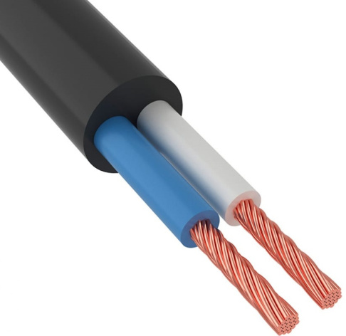 Изображение товара Провод ККЗ 01-8032-4 соединительный ПВС 2х1,0 электромонтажный кабель