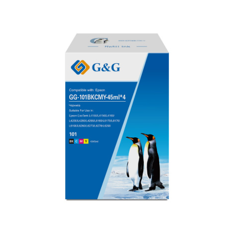 фото Чернила  G&G GG-101BKCMY-45ML*4 в Перми