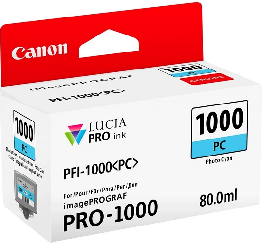 

Картридж Canon PFI-1000 C 0547C001 для PRO1000, голубой (80 ml), PFI-1000 C