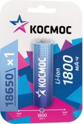 фото Аккумулятор  Космос KOC18650Li-ion18UBL1