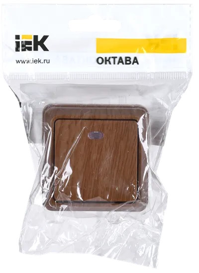 

Выключатель IEK EVO11-K04-10-DC 1-кл. ОП Октава 10А IP20 ВС20-1-1-ОД с индикацией дуб, EVO11-K04-10-DC